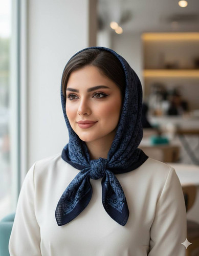 روسری نخی ژاکارد قواره ۱۰۰