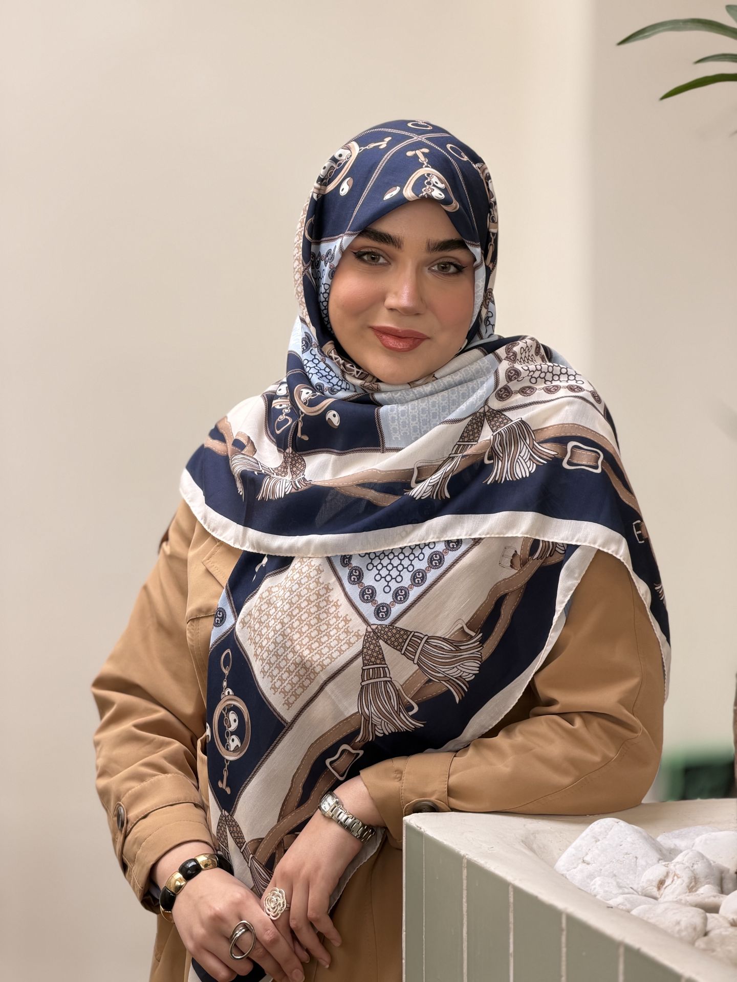 روسری حریر ابریشم تویل  وارداتی  برند هرمس قواره ۱۲۵
