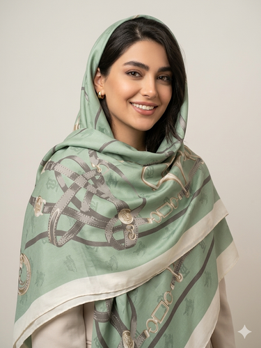 روسری سیا اسکارف وارداتی قواره ۱۴۰