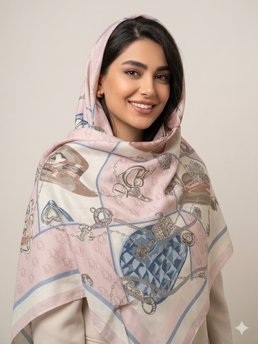 روسری سیا اسکارف وارداتی قواره ۱۴۰
