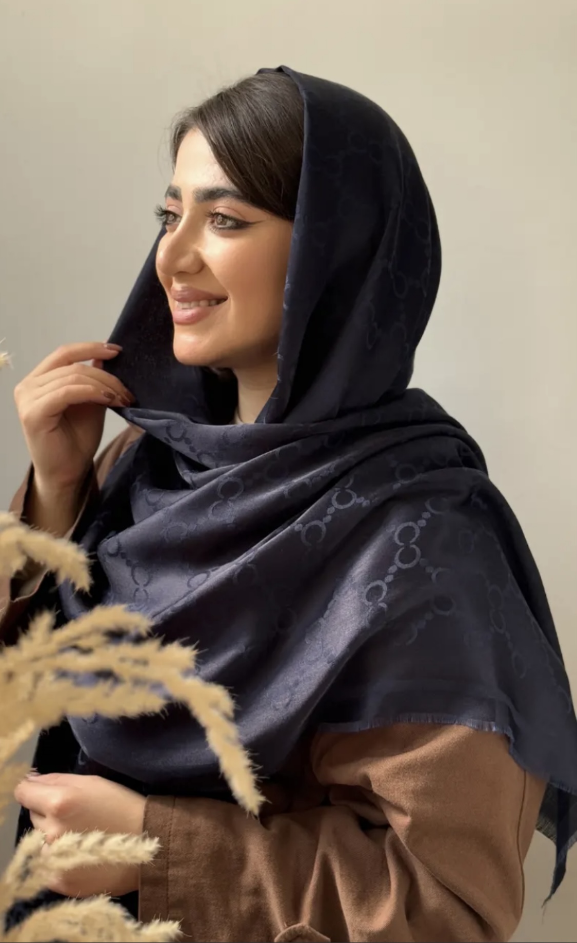 شال ژاکارد ابریشم اعلا